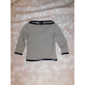 Ralph Lauren Womens Boat Neck Nautical striped Sweater Size S VTG